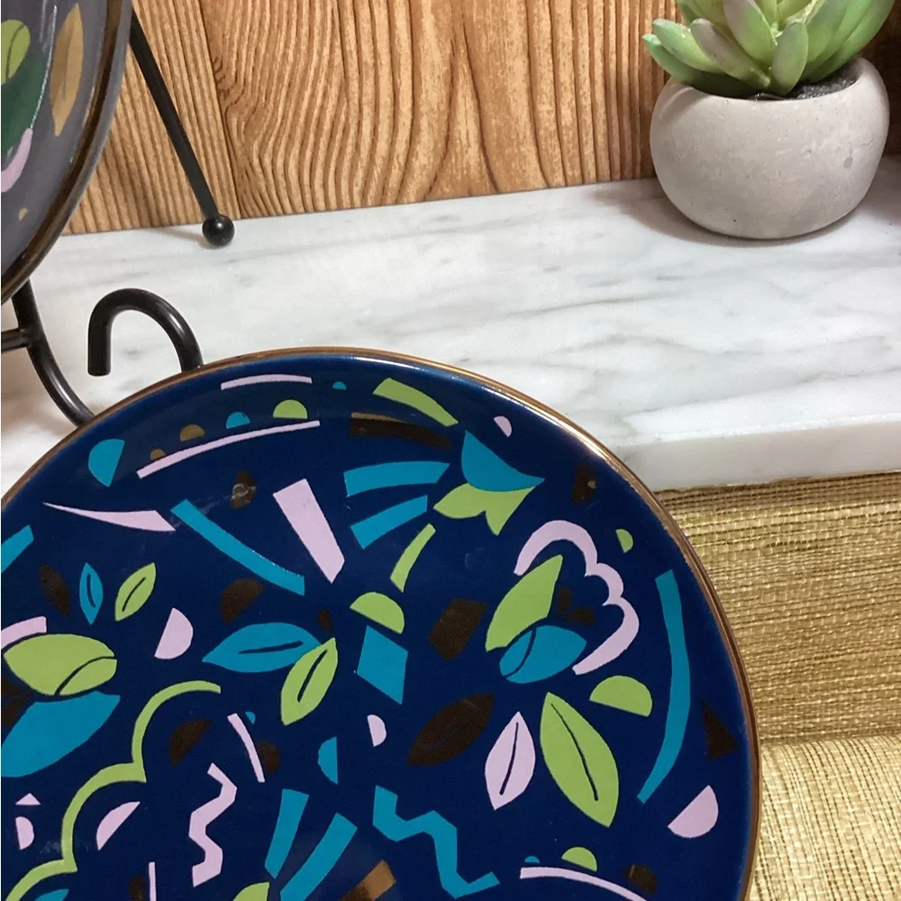 West Elm 7” Pop Art Plates set of 4 different colors